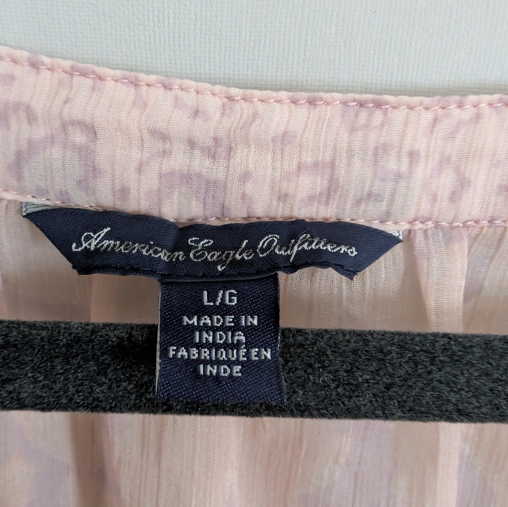 American Eagle Women's Large Sheer Top - Picture 4 of 6